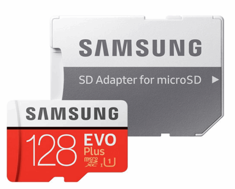 کارت حافظه microSDXC سامسونگ مدل Evo Plus کلاس 10 استاندارد UHS-I U1 سرعت 80MBps همراه با با آداپتور SD ظرفیت 128 گیگابایت