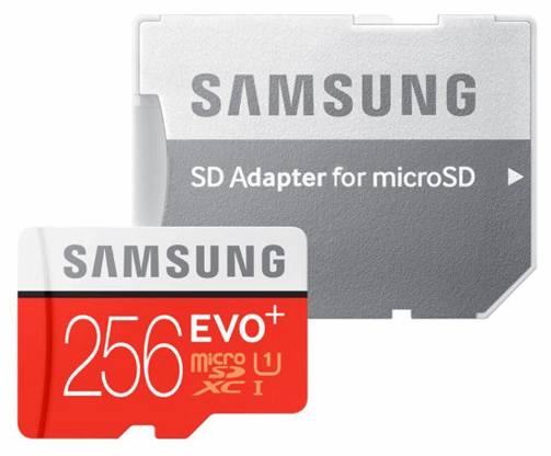 کارت حافظه microSDXC سامسونگ مدل Evo Plus کلاس 10 استاندارد UHS-I U1 سرعت 80MBps همراه با آداپتور SD ظرفیت 256 گیگابایت