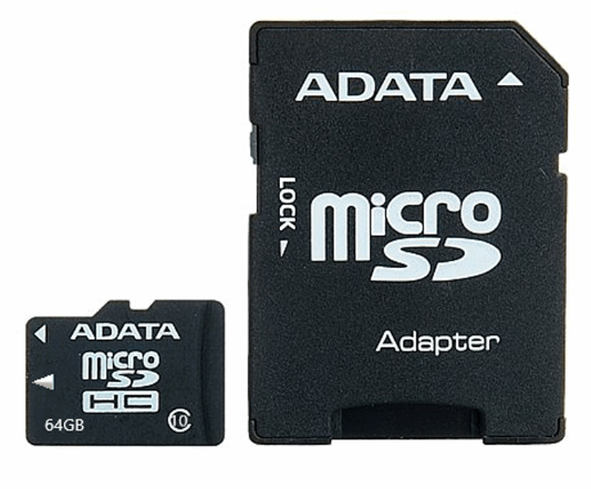 کارت حافظه microSDHC ای دیتا مدل premier کلاس 10 استاندارد UHS-I U1 سرعت 50MBps همراه با آداپتور SD ظرفیت 64 گیگابایت