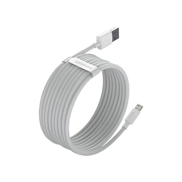 پک دوتایی کابل تبدیل USB به لایتنینگ باسئوس مدل طول 1.5 متر TZCALZJ-02