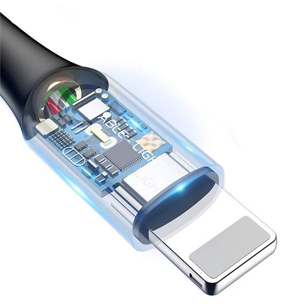 کابل تبدیل Type C به لایتنینگ باسئوس فست شارژ مدل CALD000102