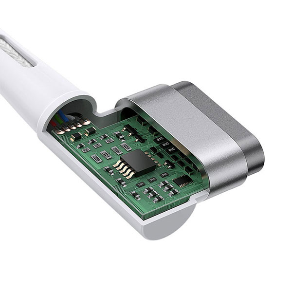 کابل مگنتی تبدیل Type-c به MAC-BOOK B باسئوس توان 60 وات مدل CATXC-W02