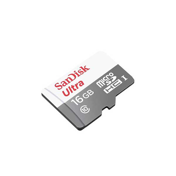 کارت حافظه microsd سندیسک مدل Ultra U1 با ظرفیت ۱۶گیگابایت سرعت 80MBps 533X