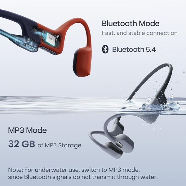 هدفون بی سیم شاکز مدل OpenSwim Pro