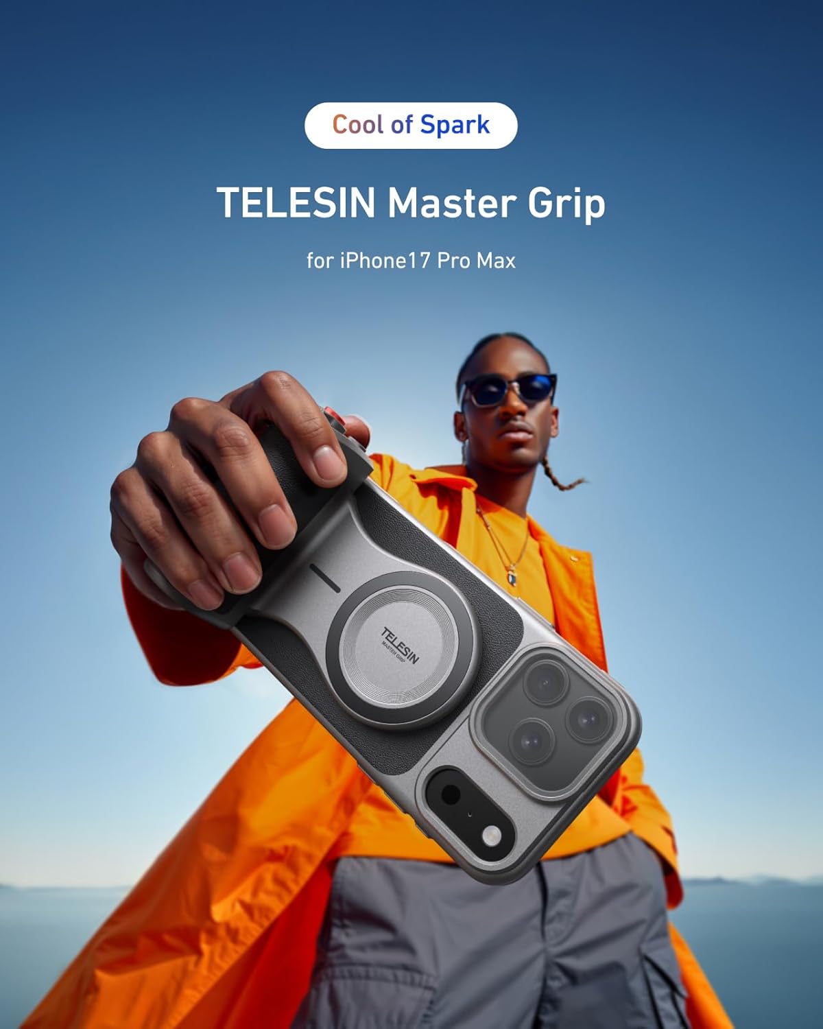 دسته شاتر تلسین مدل Master Grip برای آیفون 17 پرومکس