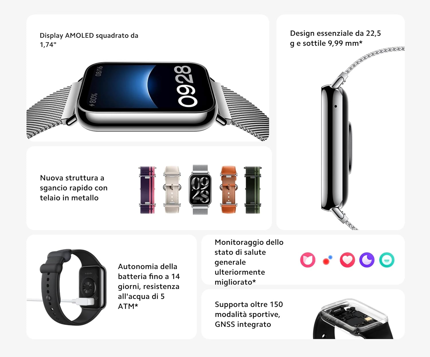 ساعت هوشمند شیائومی مدل Smart Band 8 pro