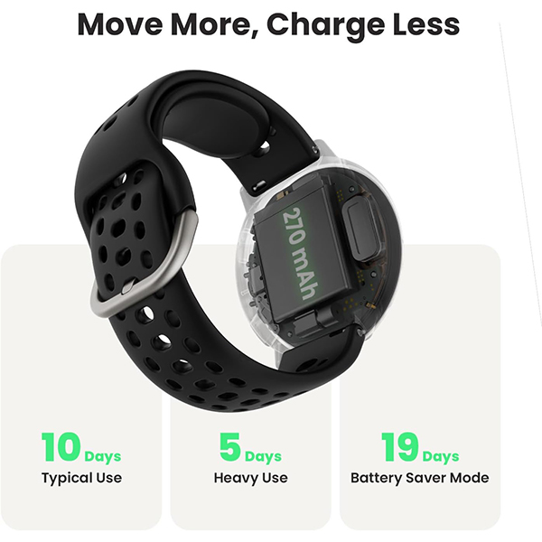 ساعت هوشمند امیزفیت مدل Active 2 Round با بند سیلیکونی