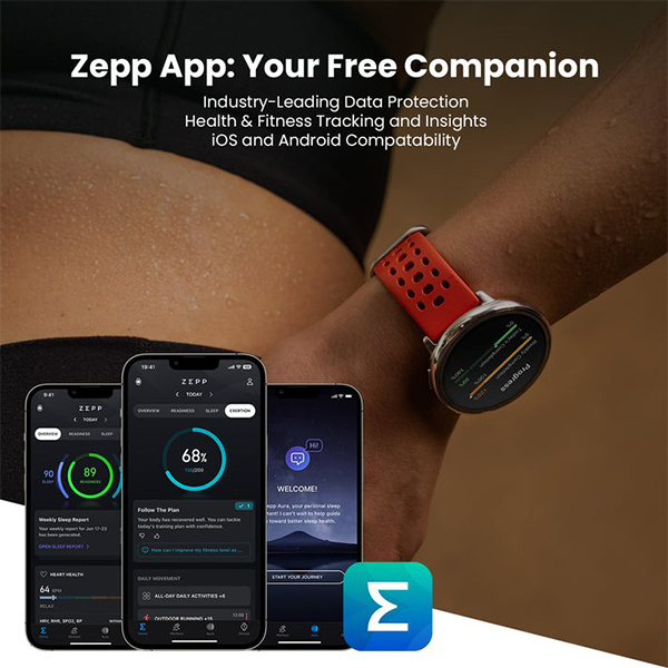 ساعت هوشمند امیزفیت مدل Active 2 Round با بند سیلیکونی
